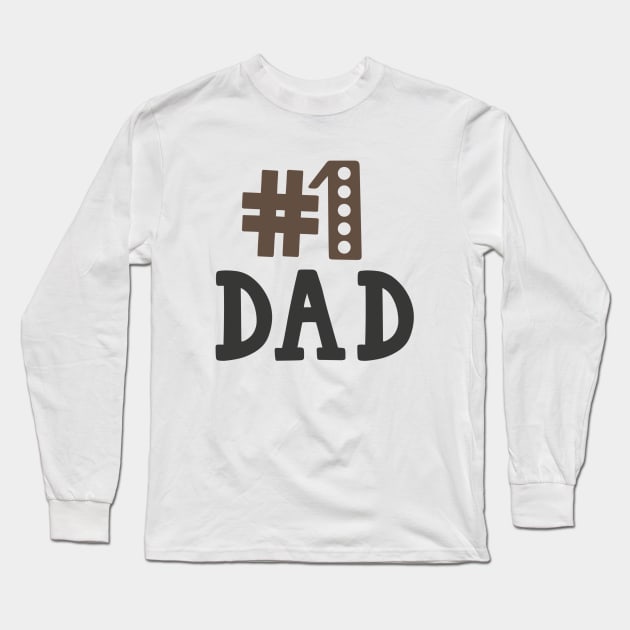 Number One dad Long Sleeve T-Shirt by marktwain7